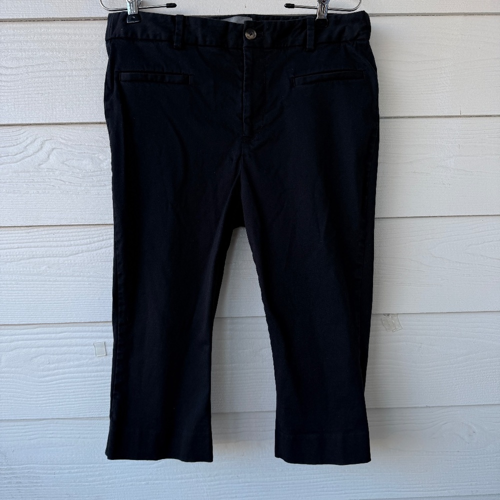 Anthropologie‎ Cropped Capri Pants | Women’s Size 8 | Black | Dressy Work Casual